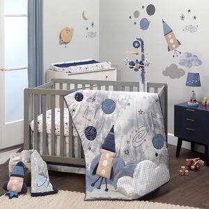 6 piece Lambs and Ivy crib set